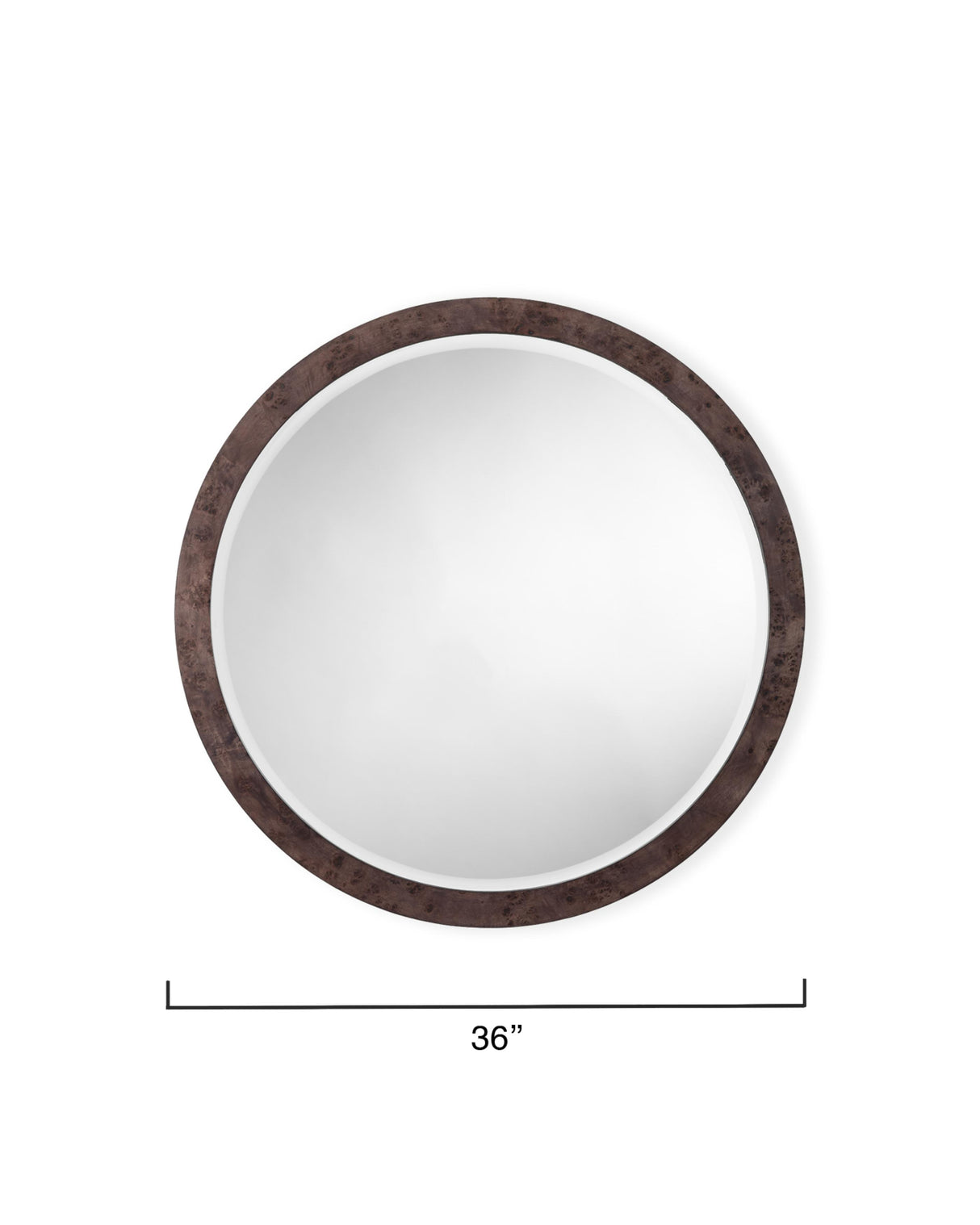 Jamie Young Chandler Round Wall Mirror, Charcoal