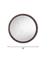 Jamie Young Chandler Round Wall Mirror, Charcoal