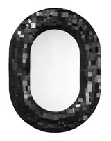 Jamie Young Enigma Iron Oval Wall Mirror