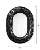 Jamie Young Enigma Iron Oval Wall Mirror