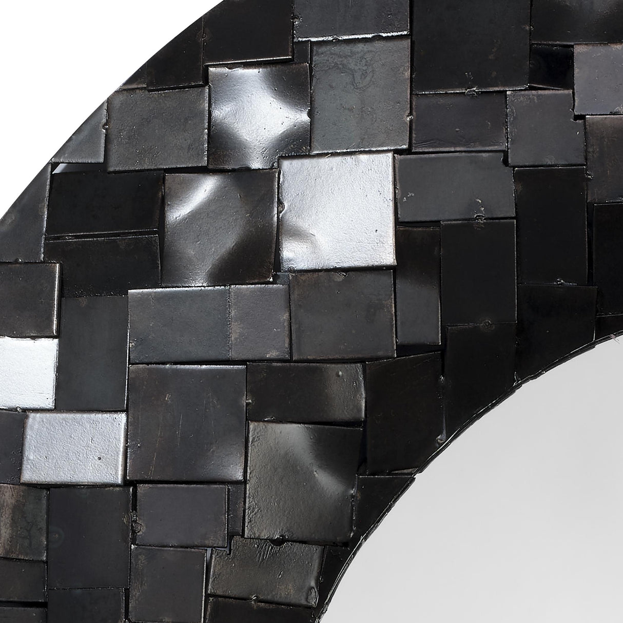 Jamie Young Enigma Iron Oval Wall Mirror