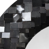 Jamie Young Enigma Iron Oval Wall Mirror