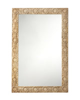 Jamie Young Relief Wood Carved Rectangle Wall Mirror