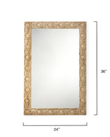 Jamie Young Relief Wood Carved Rectangle Wall Mirror