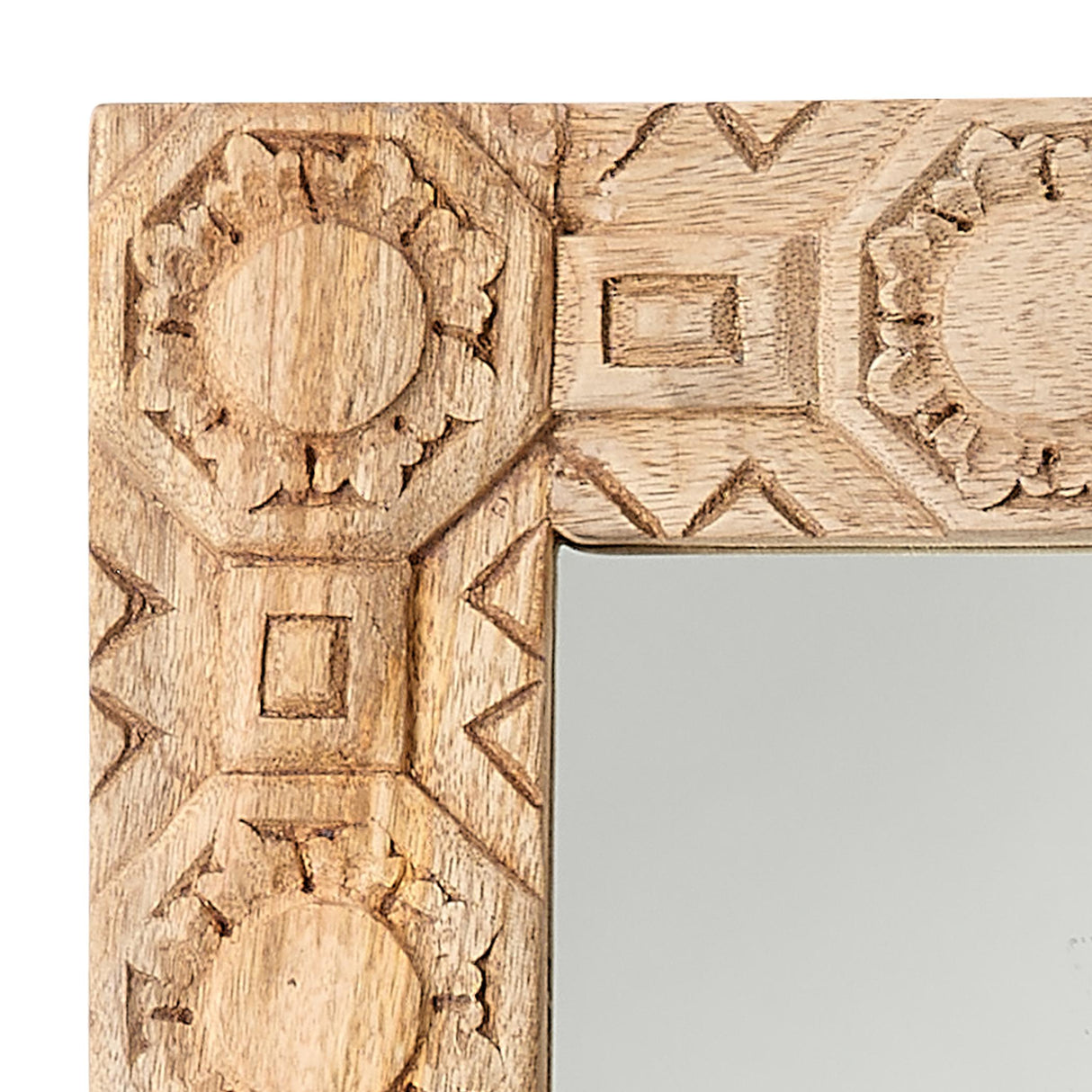 Jamie Young Relief Wood Carved Rectangle Wall Mirror