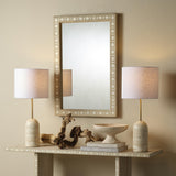 Jamie Young Sama Wood & Bone Inlay Rectangle Wall Mirror