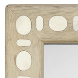 Jamie Young Sama Wood & Bone Inlay Rectangle Wall Mirror