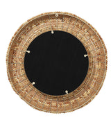 Jamie Young Strand Wood Beaded Round Wall Mirror, Natural