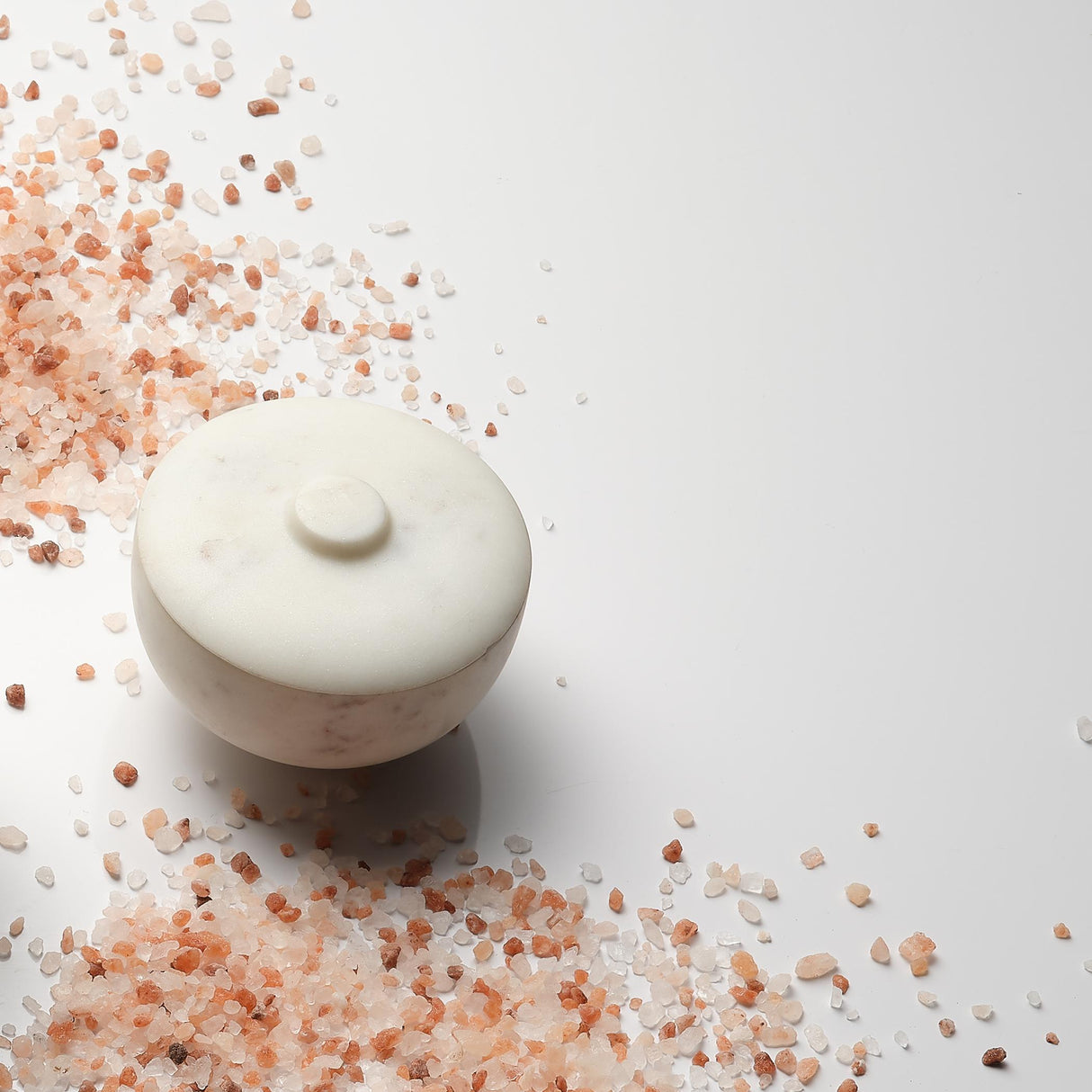 Jamie Young Bennett Marble Medium Storage Bowl w/ Lid