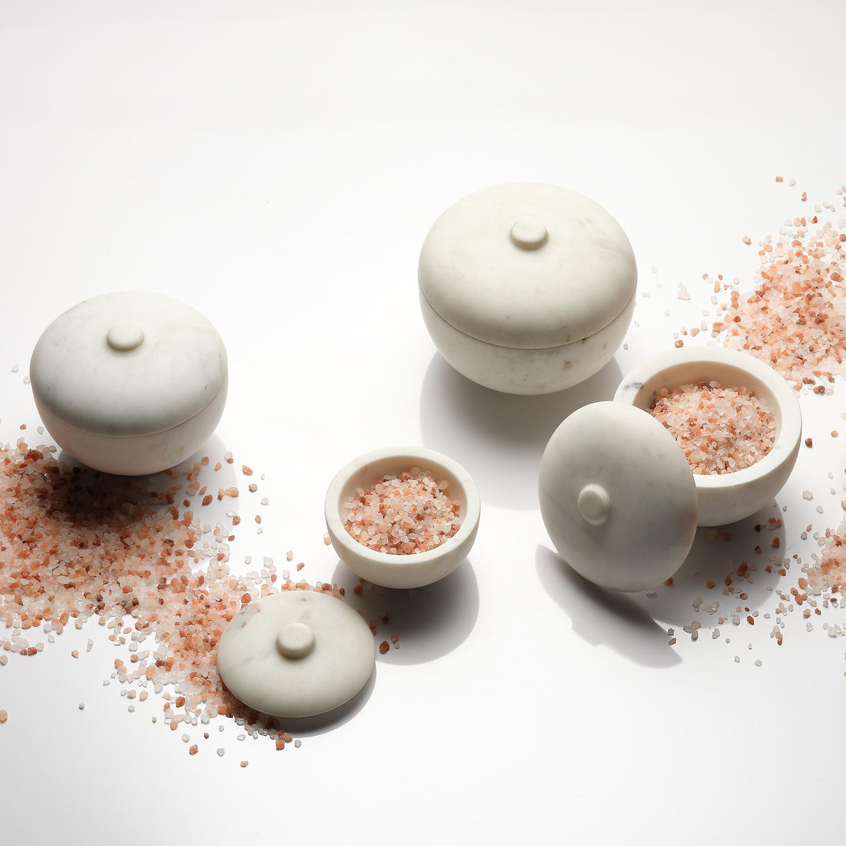 Jamie Young Bennett Marble Small Storage Bowl w/ Lid