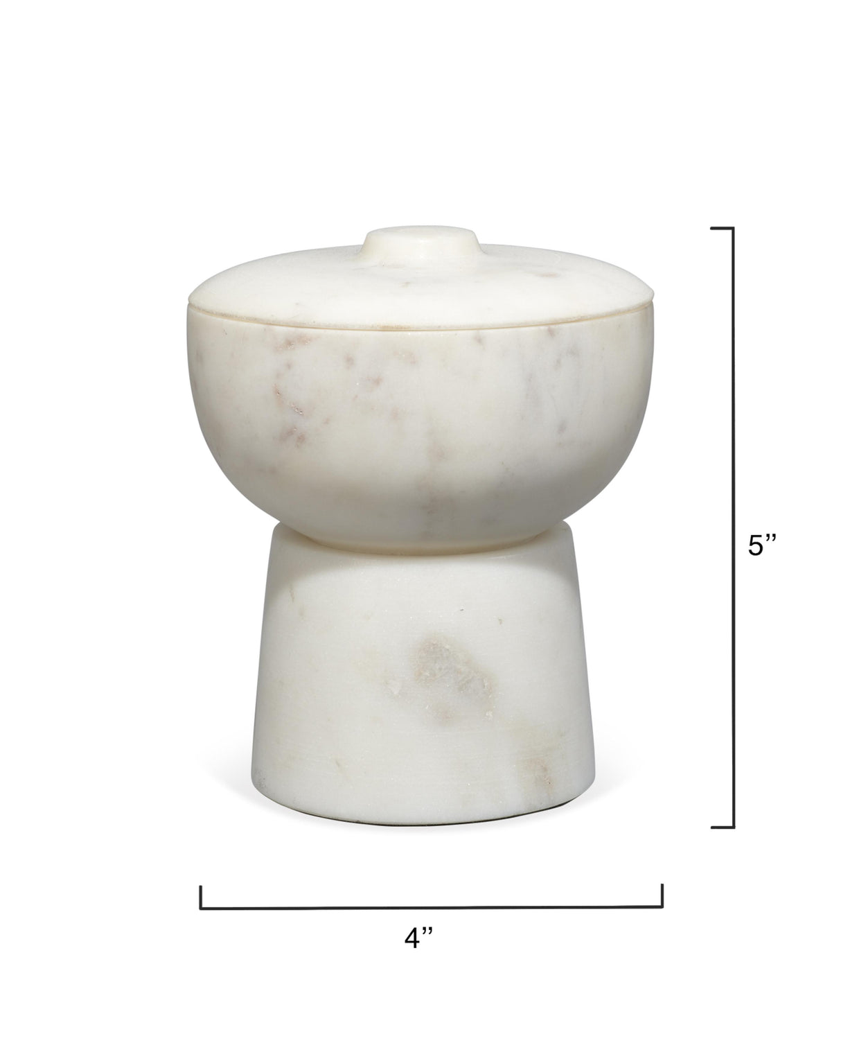 Jamie Young Bennett Marble Small Storage Bowl w/ Lid