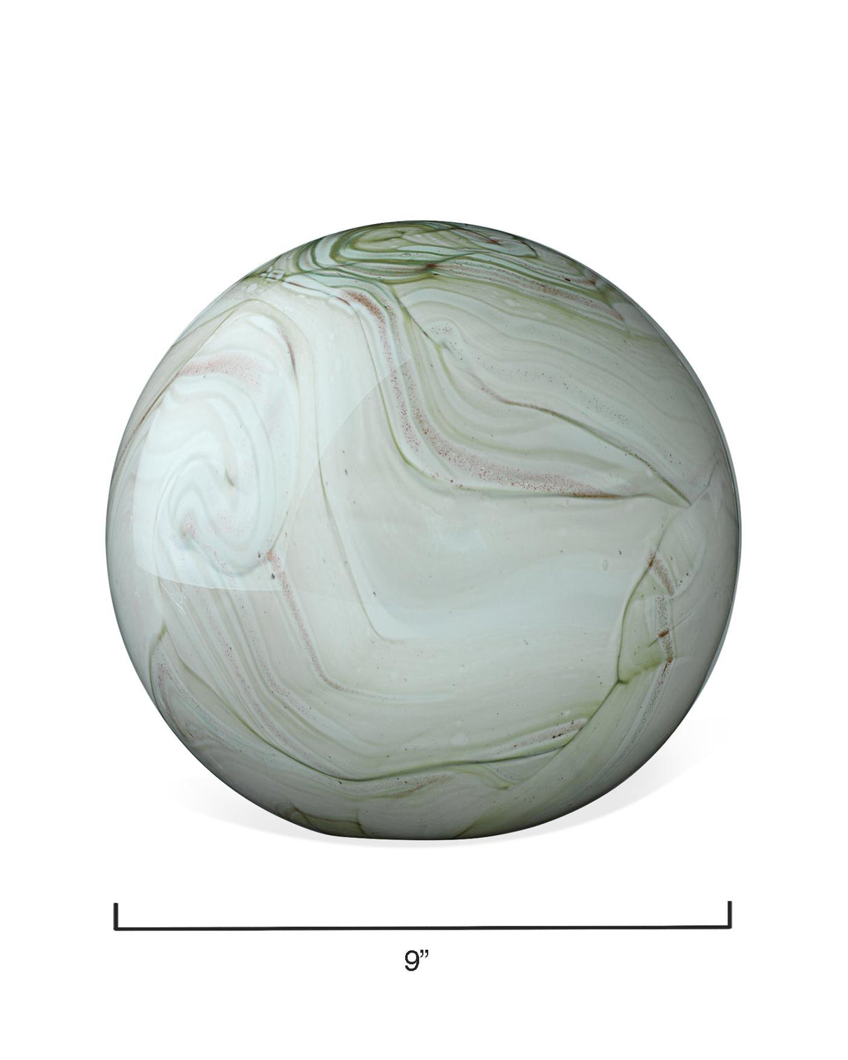 Jamie Young Cosmos Hand Blow Glass Orbs (Set of 2), Green