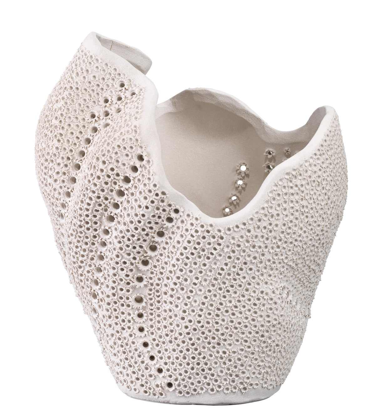 Jamie Young Eclipse Porcelain Decorative Vase, White