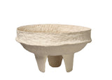 Jamie Young Field Cotton Mache Low Decorative Bowl, Cream