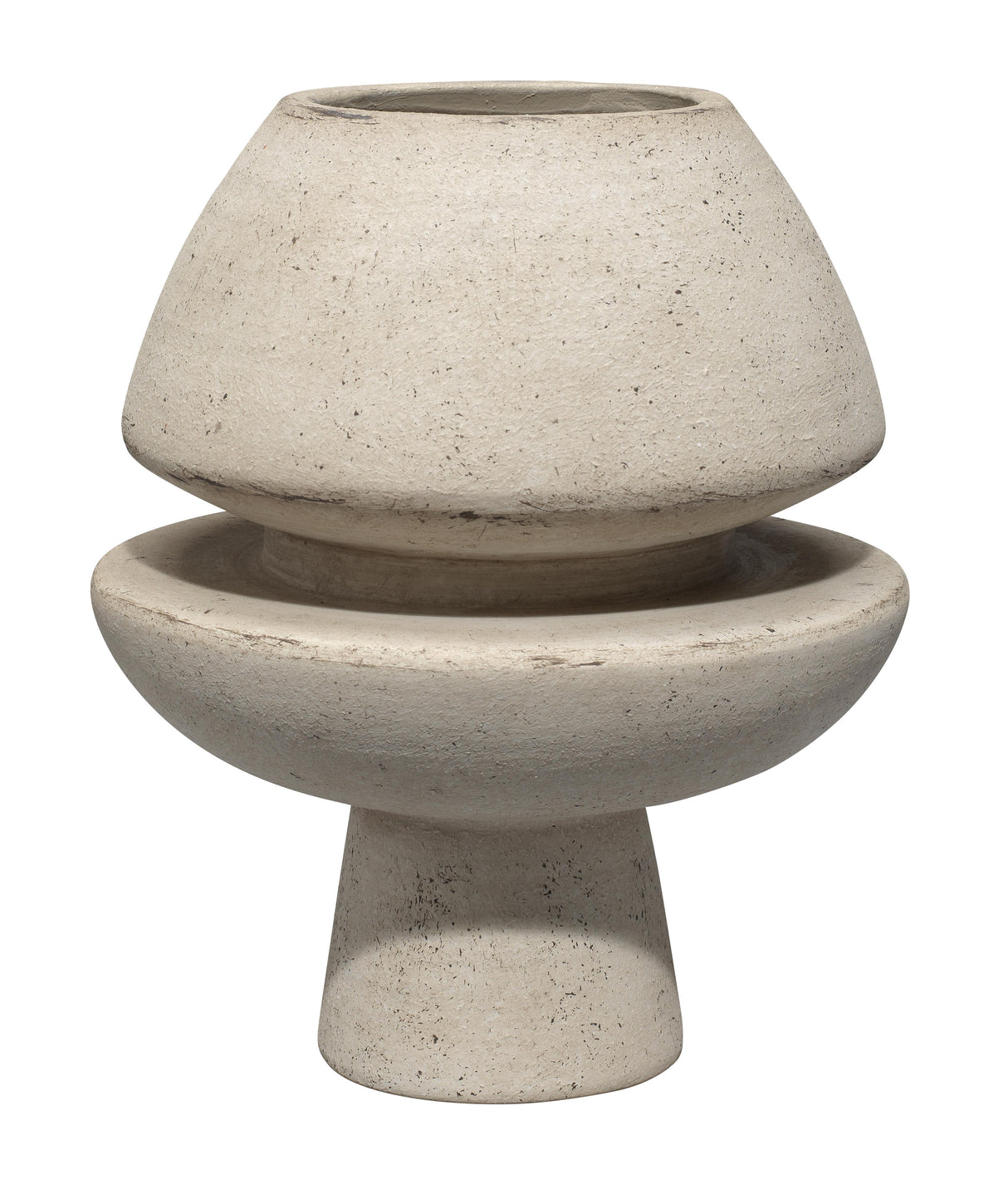 Jamie Young Foundation Decorative Ceramic Vase, Cream