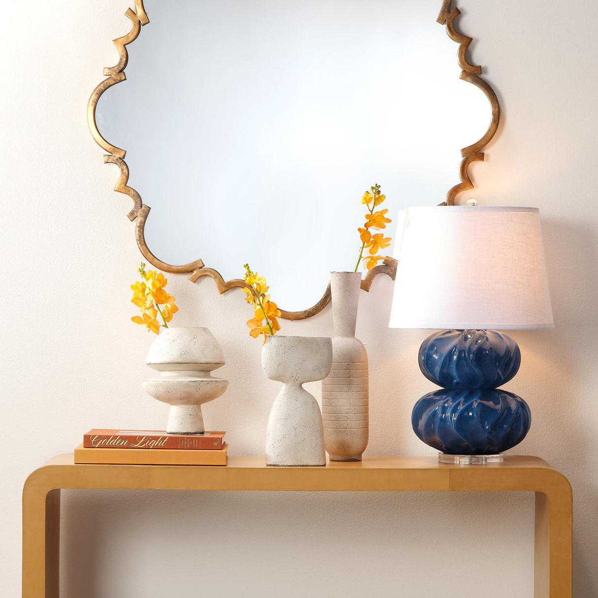 Jamie Young Foundation Decorative Ceramic Vase, Cream