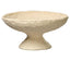 Jamie Young Garden Cotton Mache Pedestal Decorative Bowl, Cream