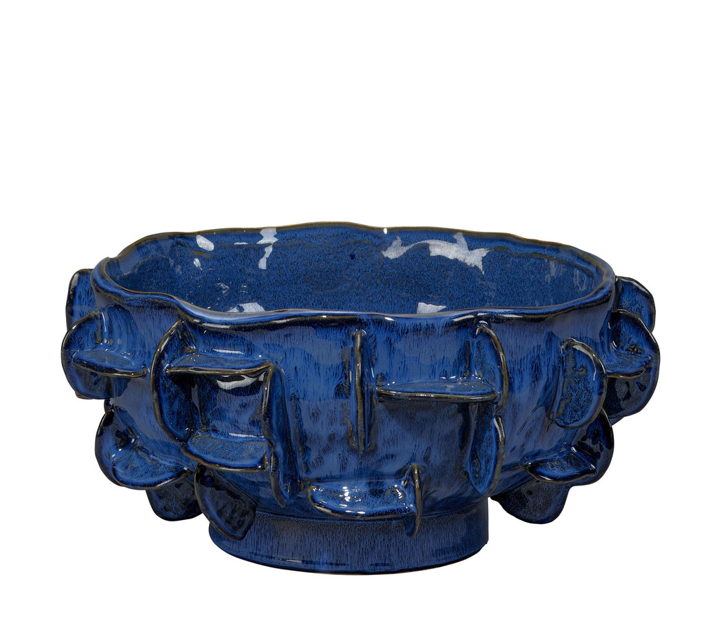 DecoratorsBest Helios Ceramic Bowl, Blue