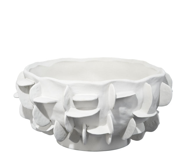 Jamie Young Helios Ceramic Decorative Bowl, White