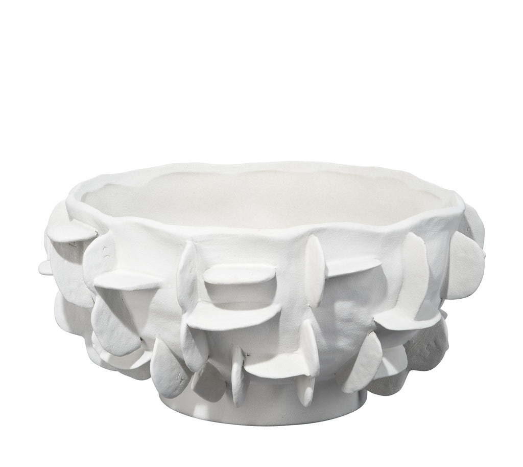 DecoratorsBest Helios Ceramic Bowl, White