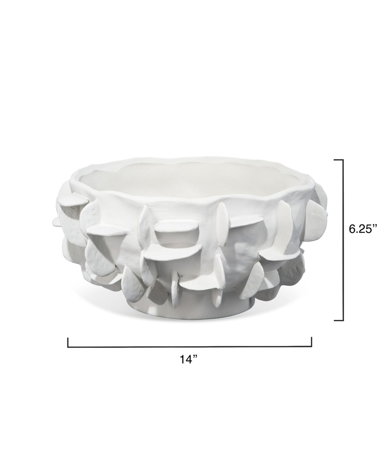 Jamie Young Helios Ceramic Decorative Bowl, White
