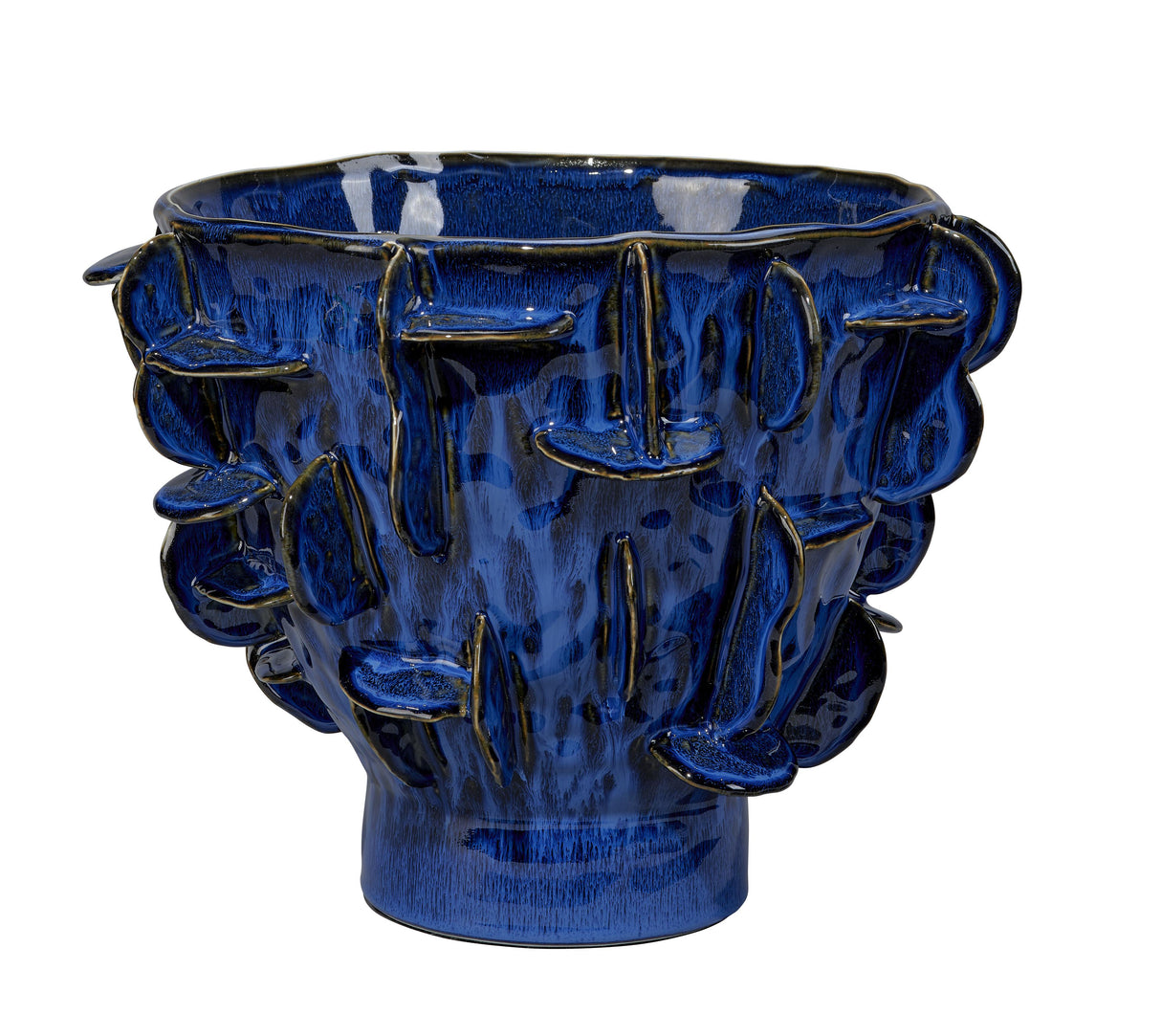 Jamie Young Helios Ceramic Decorative Vase, Blue