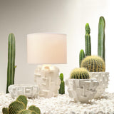 Jamie Young Helios Ceramic Decorative Vase, White