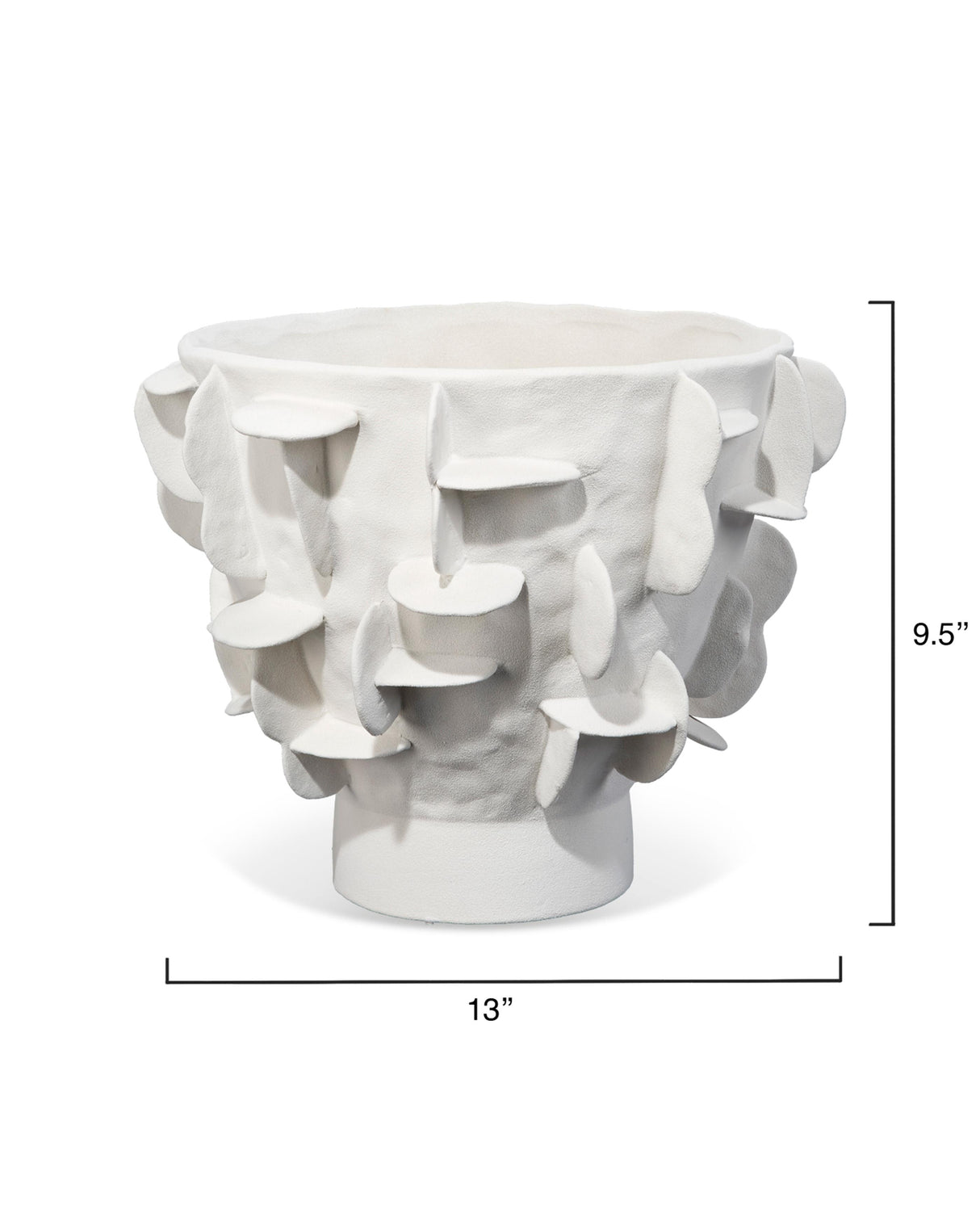 Jamie Young Helios Ceramic Decorative Vase, White