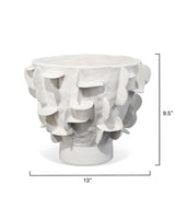 Jamie Young Helios Ceramic Decorative Vase, White