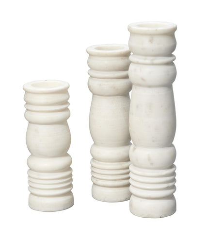 Jamie Young Monument Marble Candlesticks (set of 3)