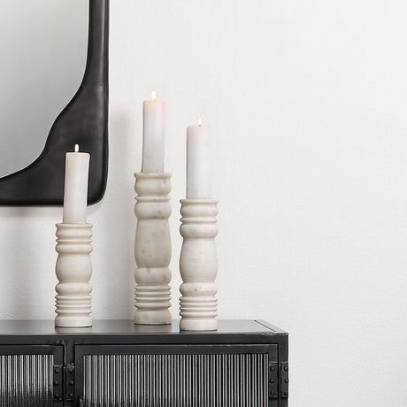 Jamie Young Monument Marble Candlesticks (set of 3)