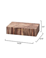 Jamie Young Palm Marquetry Decorative Box