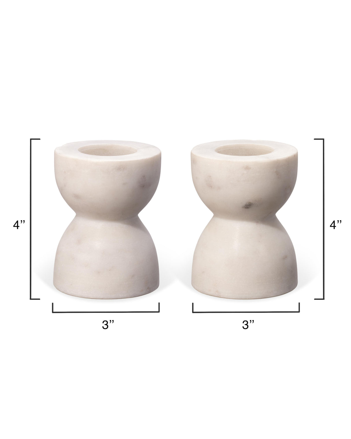 Jamie Young Petit Marble Candlesticks (set of 2)