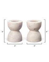 Jamie Young Petit Marble Candlesticks (set of 2)