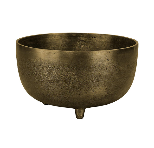 Jamie Young Relic Metal Large Footed Decorative Bowl