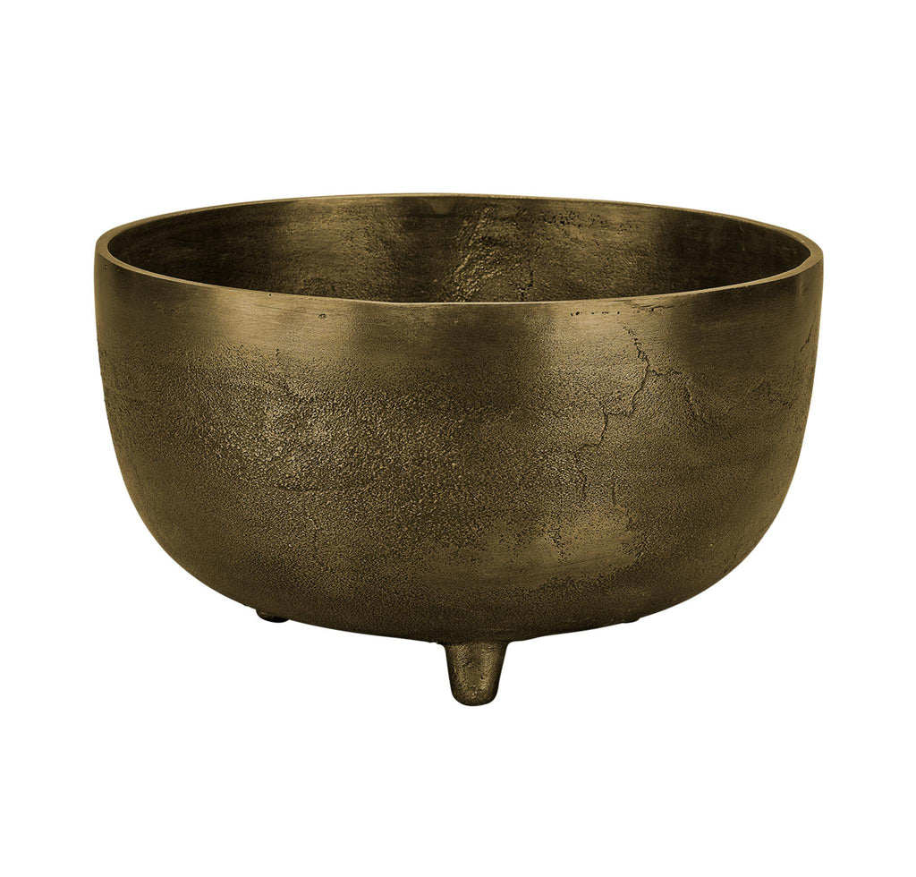DecoratorsBest Relic Metal Large Footed Bowl