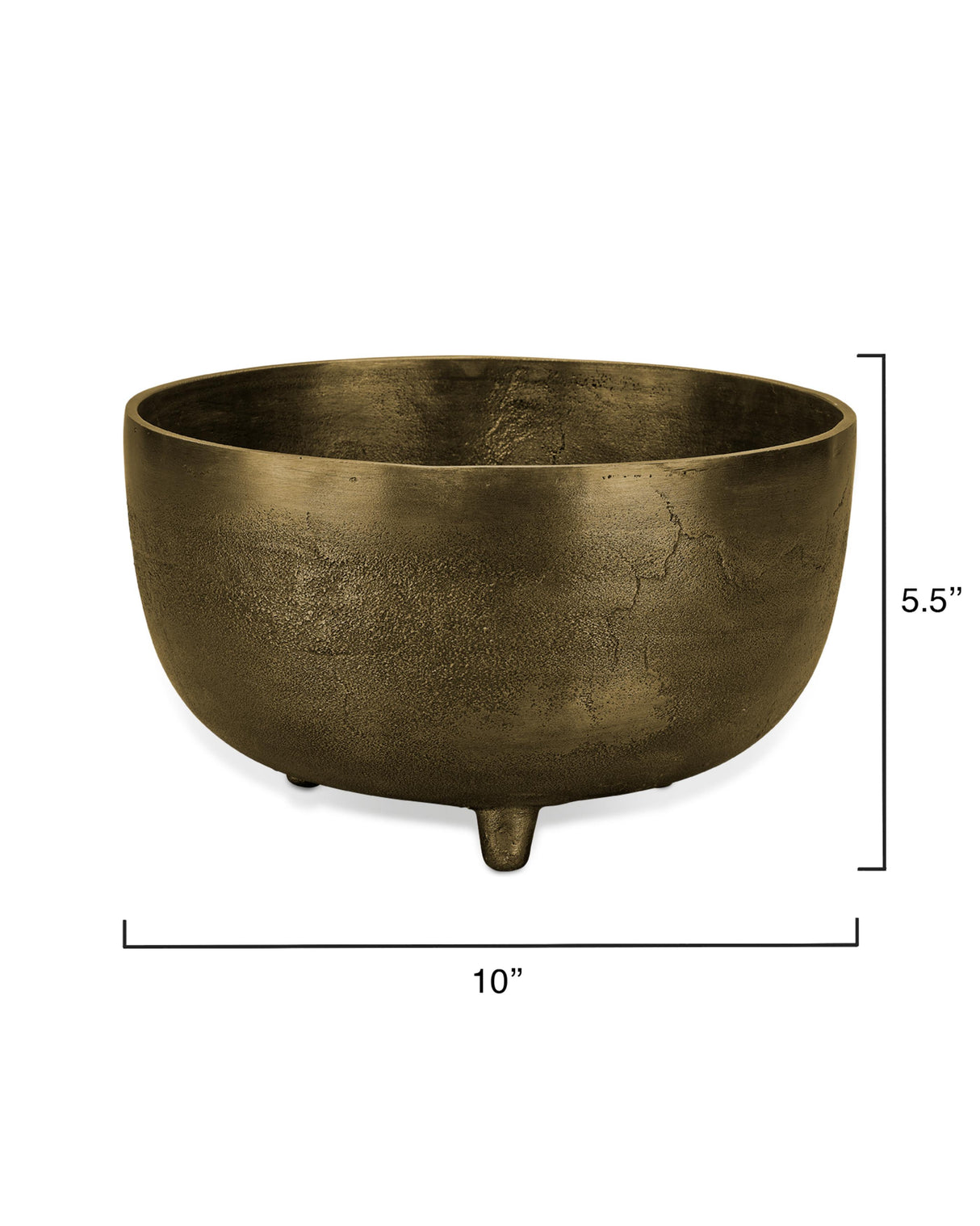 Jamie Young Relic Metal Large Footed Decorative Bowl