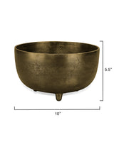 Jamie Young Relic Metal Large Footed Decorative Bowl