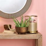 Jamie Young Relic Metal Large Footed Decorative Bowl