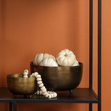 Jamie Young Relic Metal Large Footed Decorative Bowl