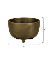 Jamie Young Relic Metal Small Footed Decorative Bowl