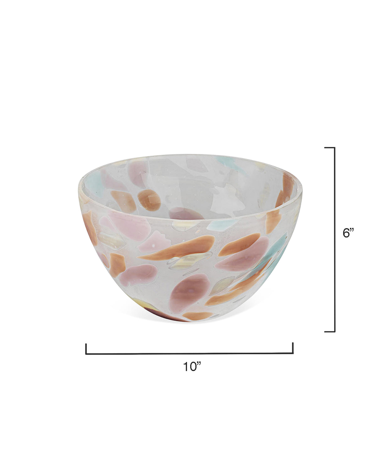 Jamie Young Watercolor Glass Decorative Bowl, Medium