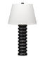 Jamie Young Abacus Mango Wood Table Lamp with Linen Shade