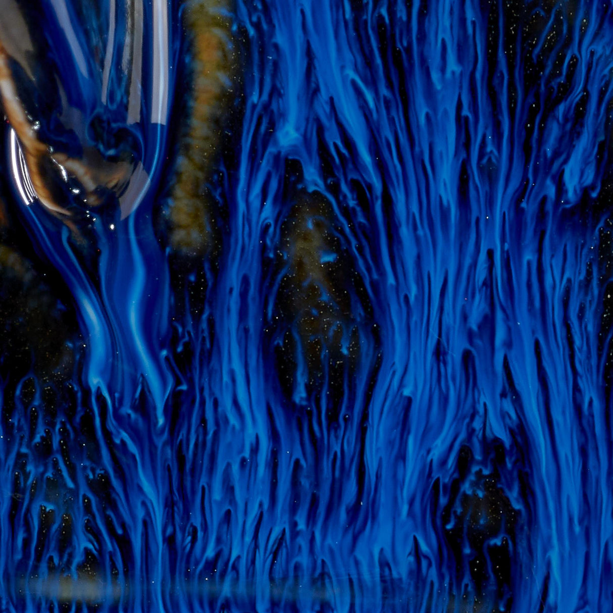 Jamie Young Helios Ceramic Table Lamp with Linen Shade, Blue