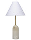 Jamie Young Holt Alabaster Table Lamp with Linen Shade
