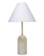Jamie Young Holt Alabaster Table Lamp with Linen Shade