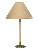 Jamie Young Morgana Wood and Metal Table Lamp with Raffia Shade
