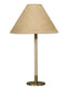 Jamie Young Morgana Wood and Metal Table Lamp with Raffia Shade