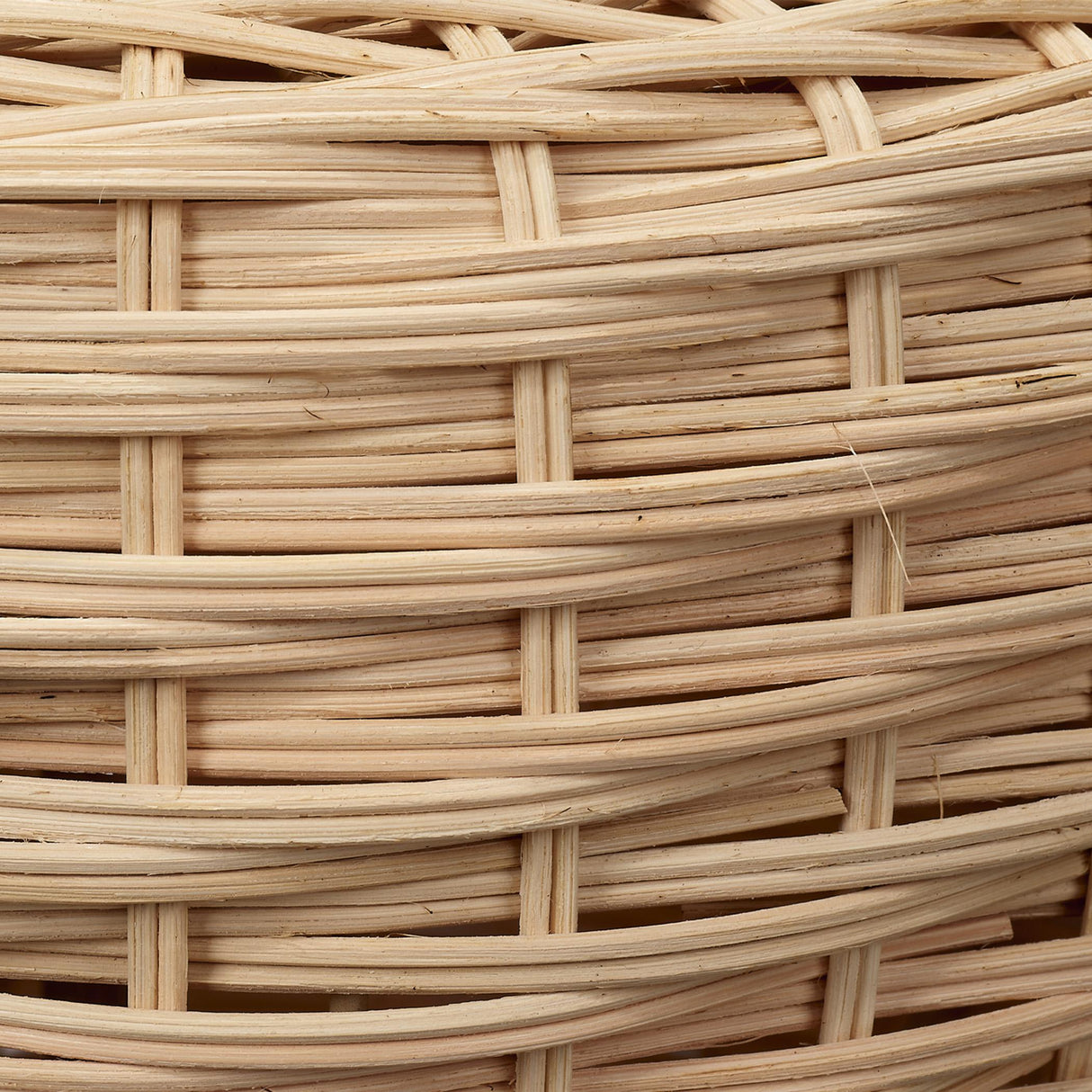 Jamie Young Portobello Rattan Table Lamp with Linen Shade