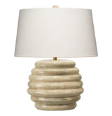 Jamie Young Soroban Mango Wood Table Lamp with Linen Shade